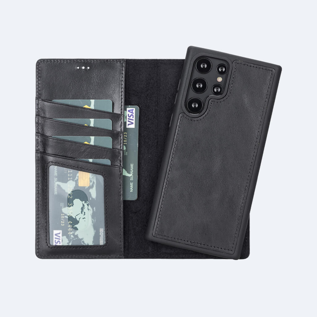 Best Leather Wallet Case for Samsung Galaxy S22 Ultra - Oxa 1