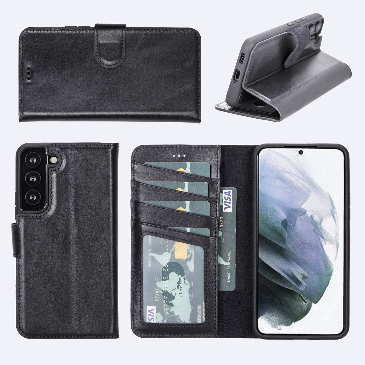 Samsung Galaxy S22 Leather Wallet Case