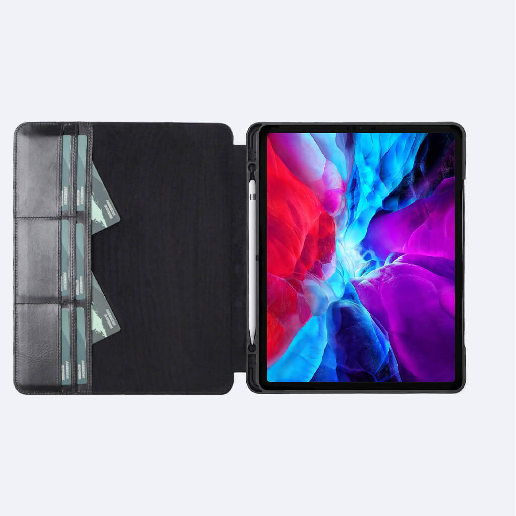 Premium iPad Pro 12.9 Leather Case with Pencil Holder - OXA 1