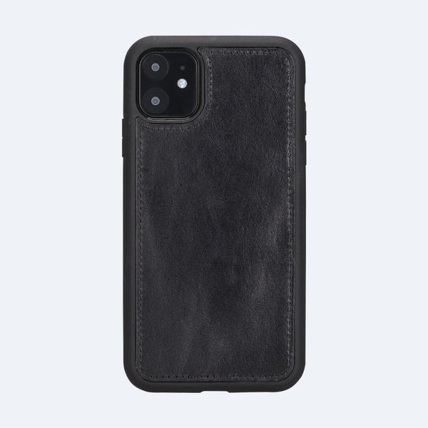 Leather Wallet Case for iPhone Xs Max - Oxa Black