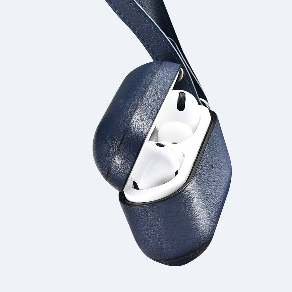Leather Apple AirPods Pro Case with Strap | Oxa Leather 24