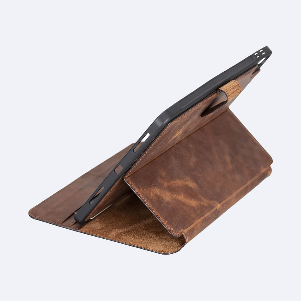 Best iPad Air 4 Leather Wallet Case with Pencil Holder - OXA 5