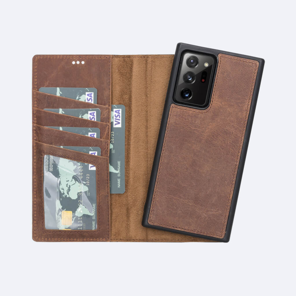 Premium Leather Wallet Case for Samsung Galaxy Note20 Ultra - Oxa 8