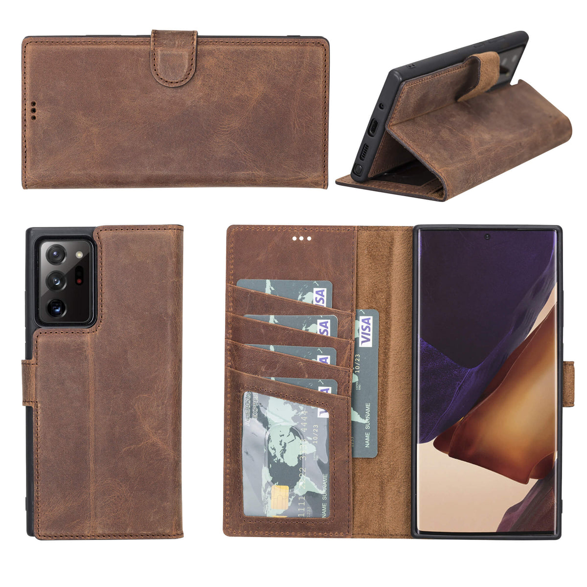 Samsung Galaxy Note20 Ultra Leather Wallet Case