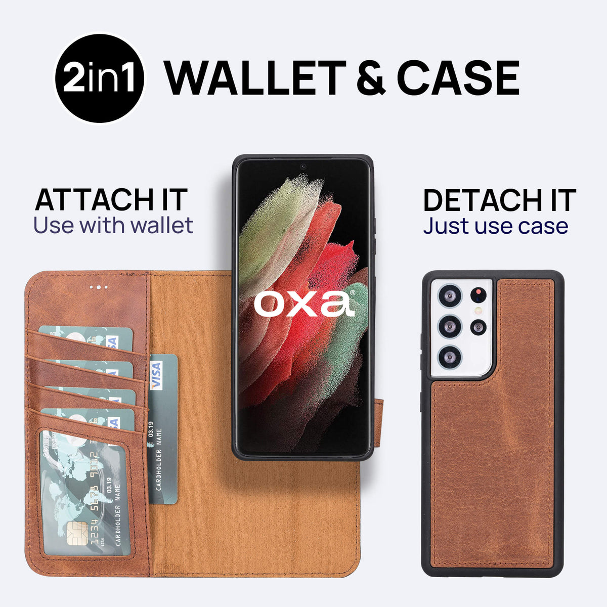 Samsung Galaxy S21 Ultra Leather Wallet Case