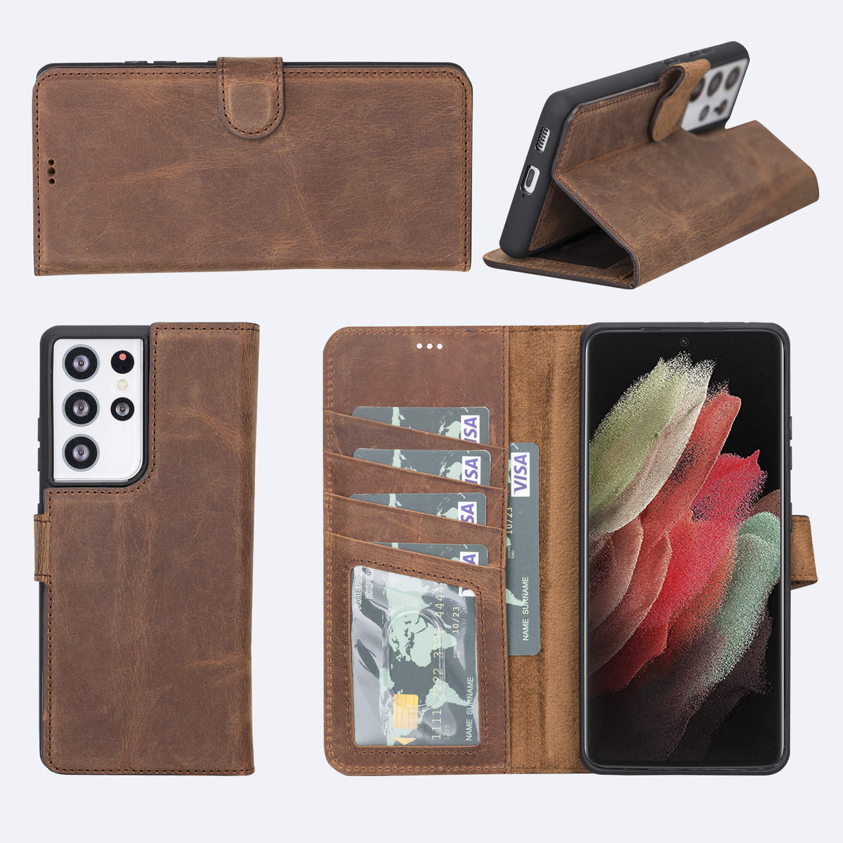 Samsung Galaxy S21 Ultra Leather Wallet Case
