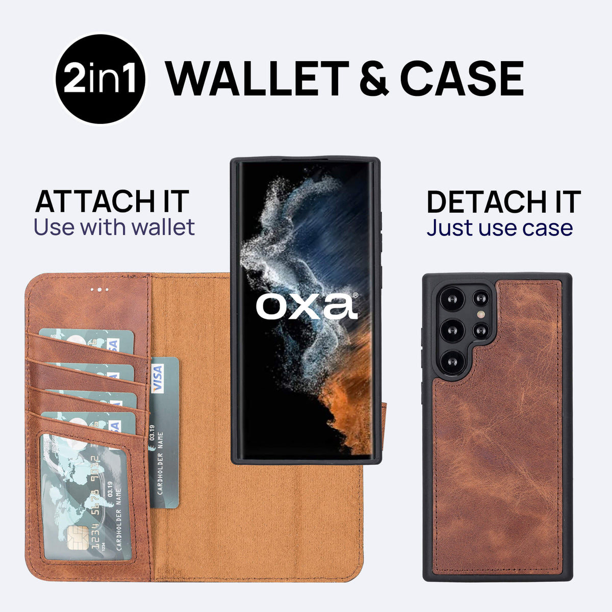 Samsung Galaxy S22 Ultra Leather Wallet Case