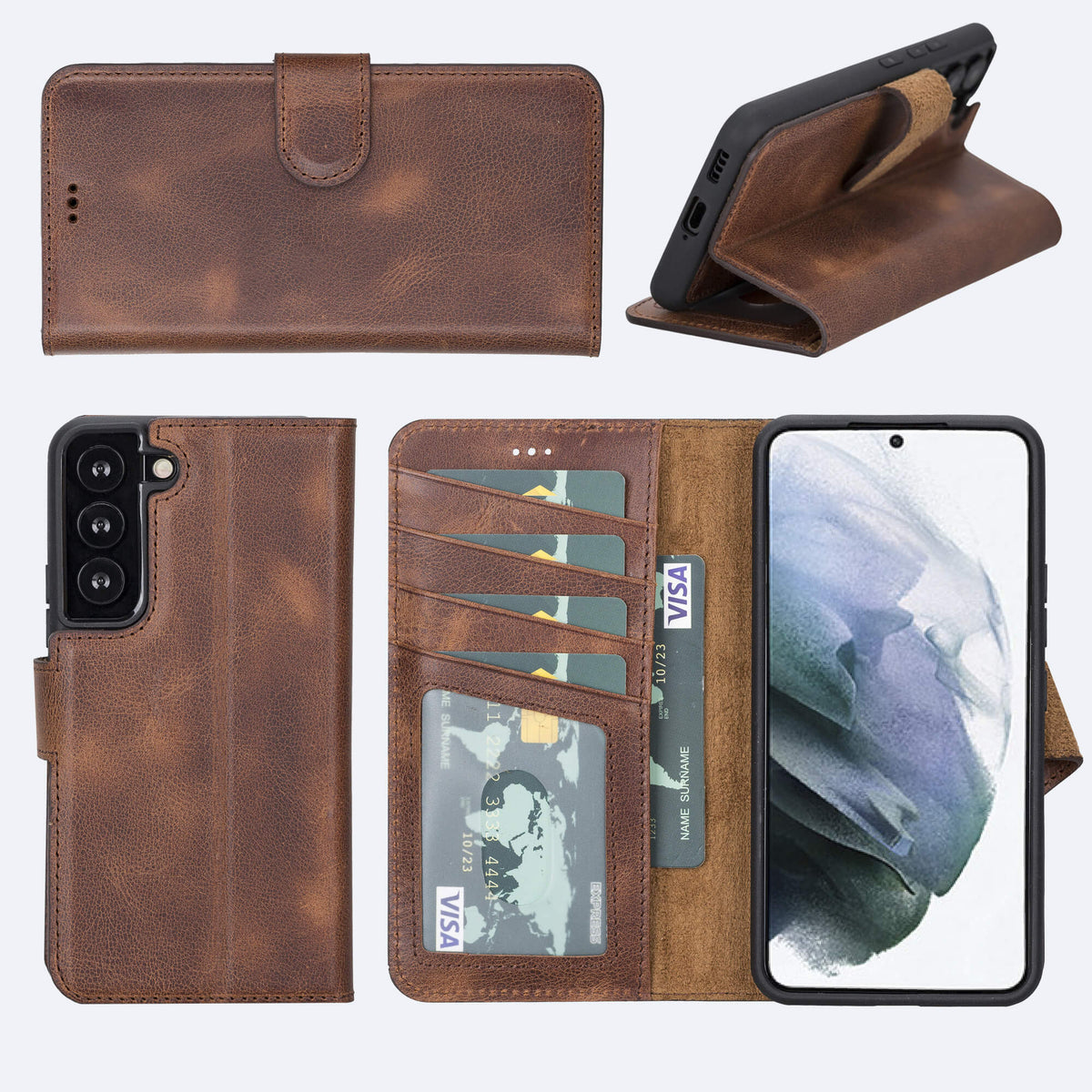 Samsung Galaxy S22 Leather Wallet Case