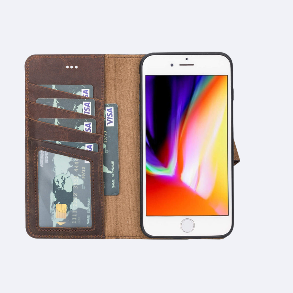 Best Leather Wallet Case for iPhone 8 / 7 Plus - Oxa 16