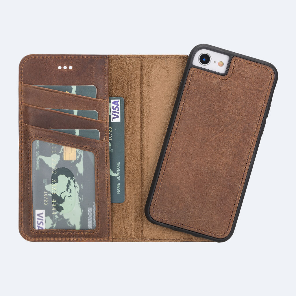 Best Leather Wallet Case for iPhone SE - Oxa 15