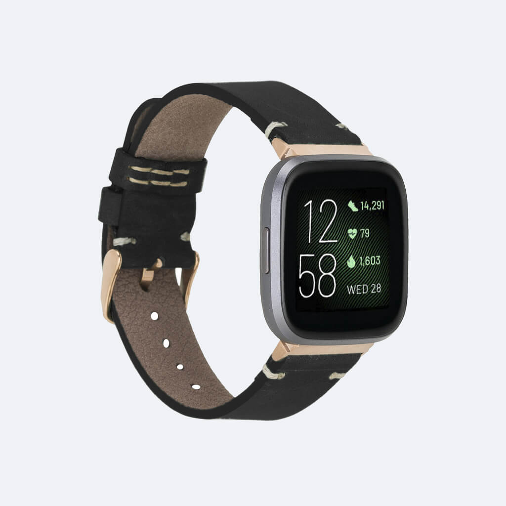 binding ondsindet Elendighed Fitbit Versa Leather Watch Band - Madison