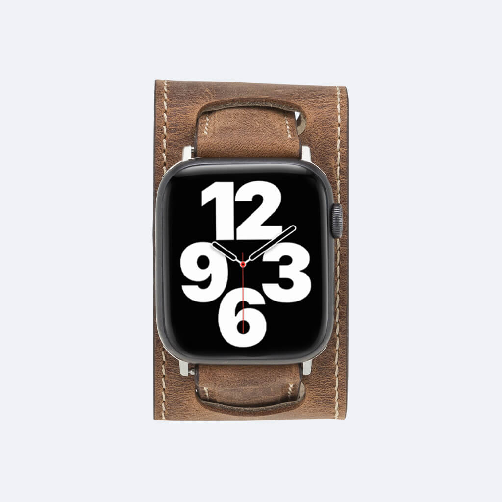 Leather Apple Watch Band in Cuff Style for 44mm / 40mm | Oxa Leather 2