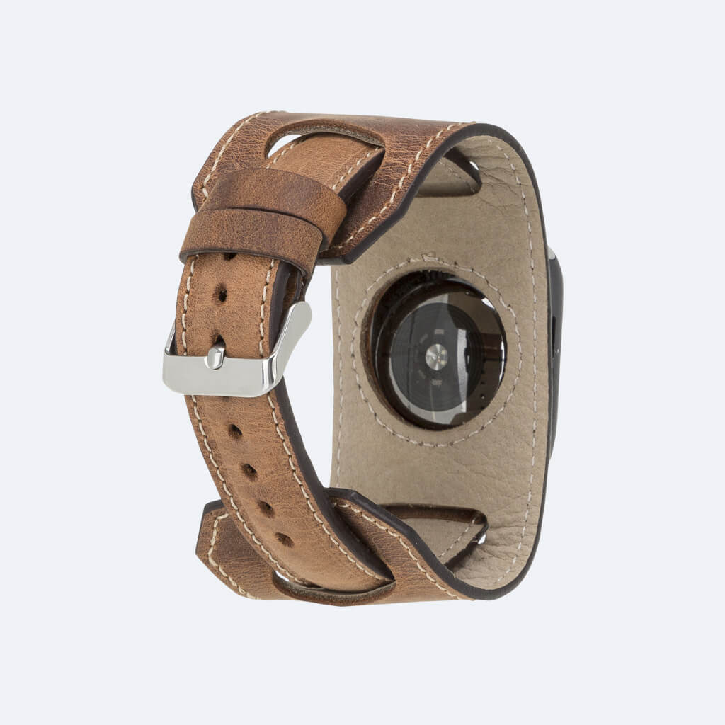 Leather Apple Watch Band in Cuff Style for 44mm / 40mm | Oxa Leather 3