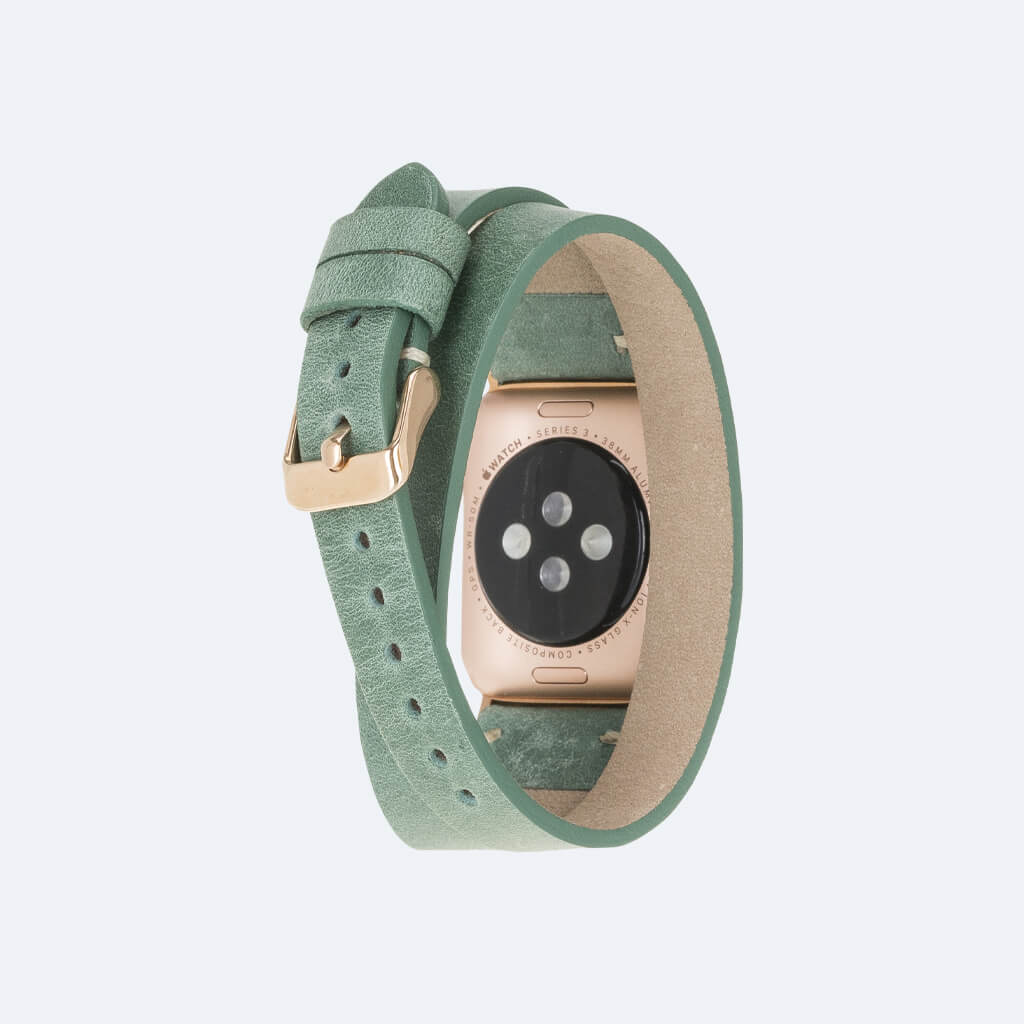 Double Tour Leather Apple Watch Strap | Oxa Leather 9