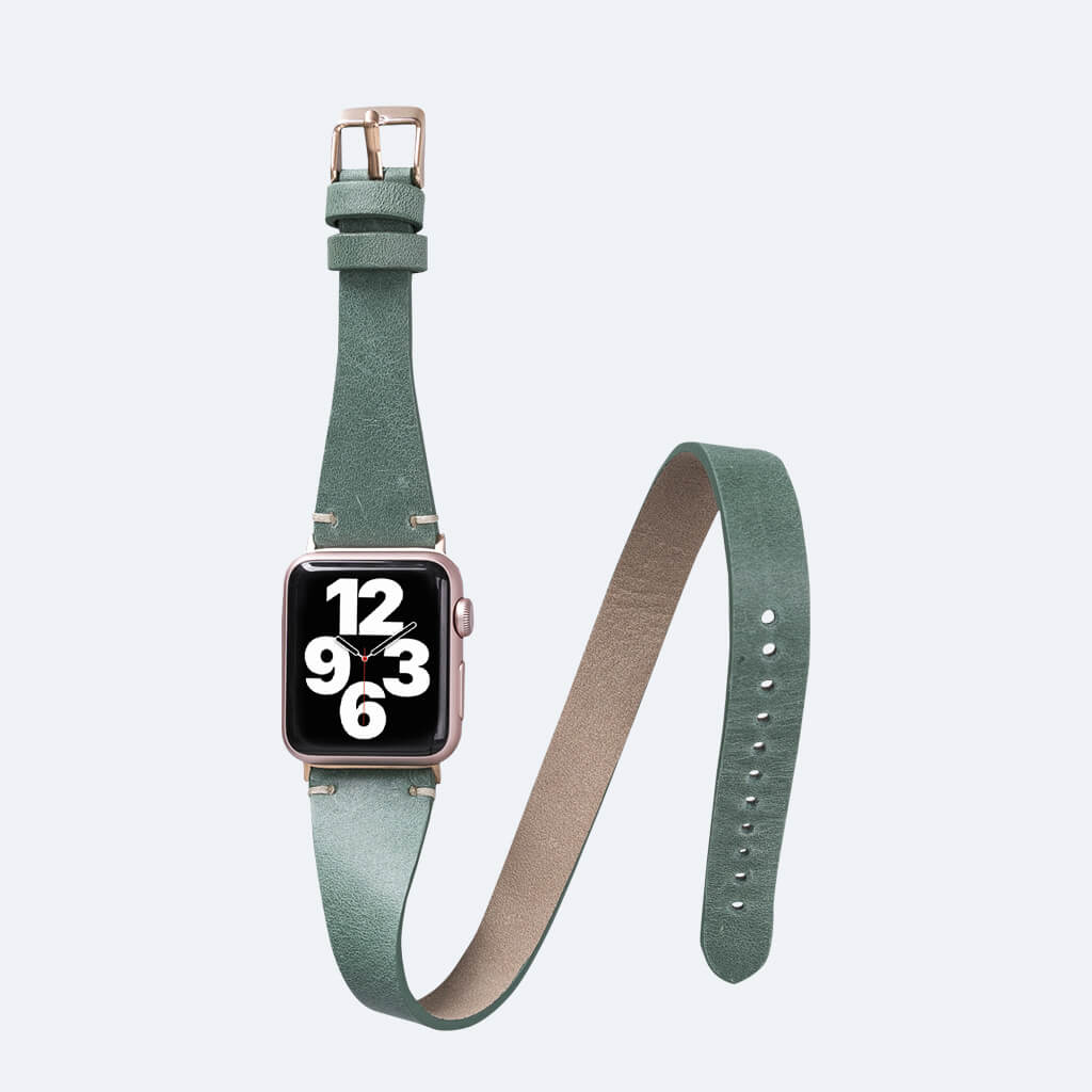 Double Tour Leather Apple Watch Strap | Oxa Leather 11