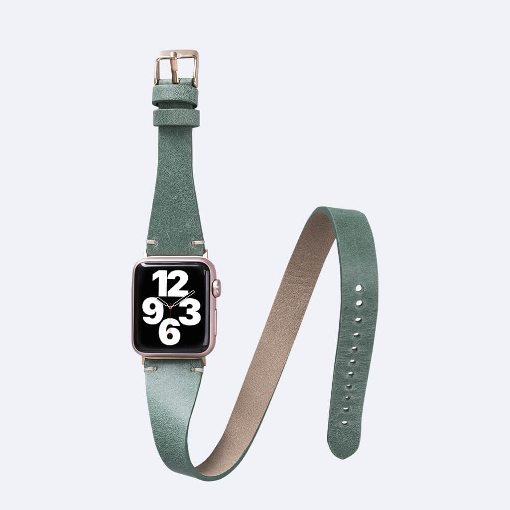 Double Tour Leather Apple Watch Strap | Oxa Leather 11