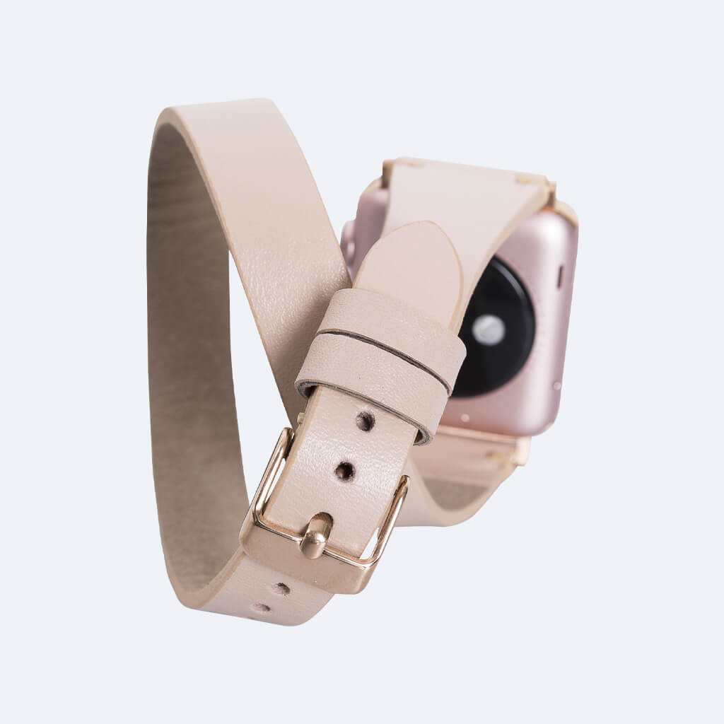 Double Tour Leather Apple Watch Strap | Oxa Leather 22