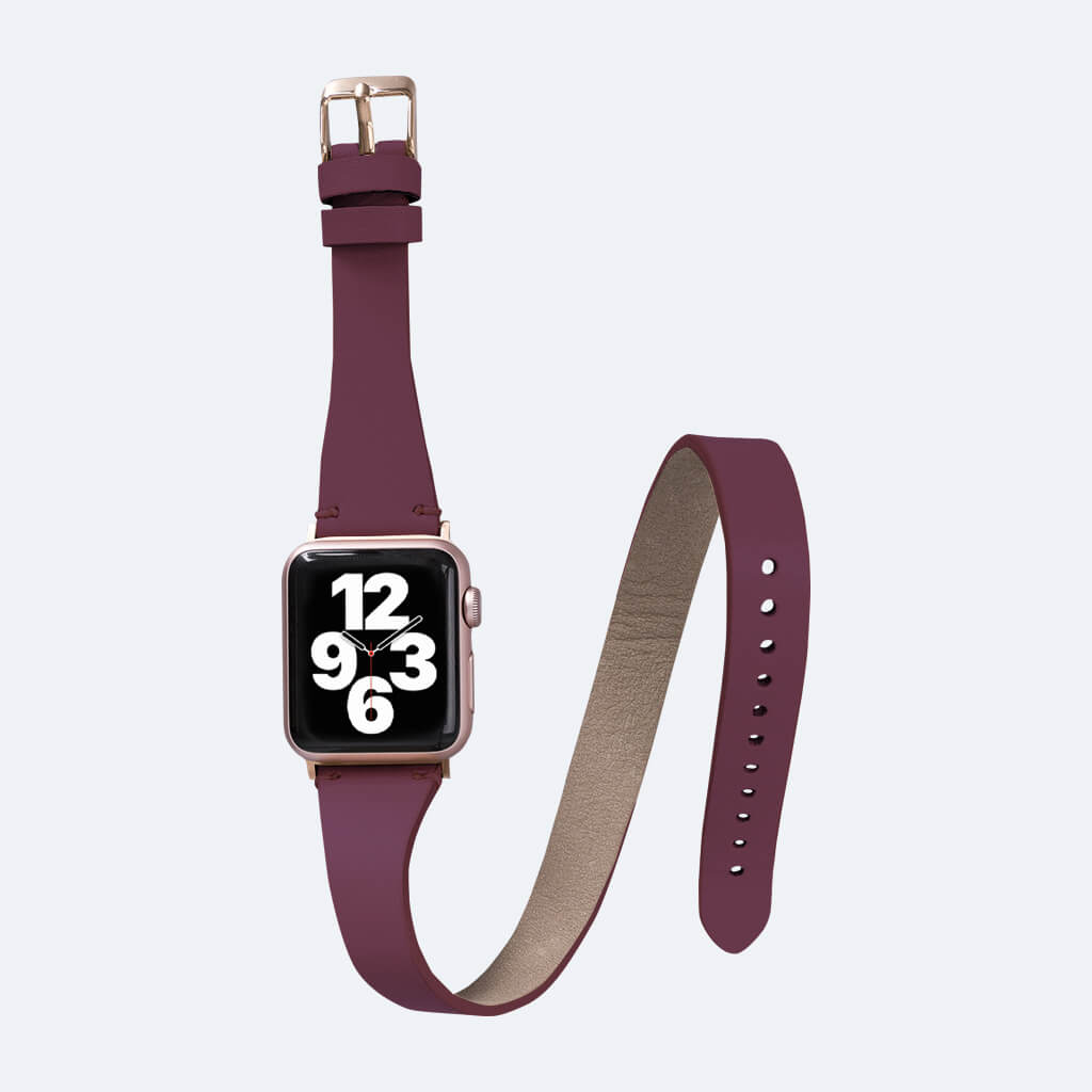 Burgundy apple watch band hot sale