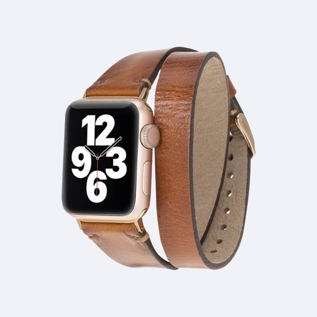 Double Tour Leather Apple Watch Strap | Oxa Leather 31