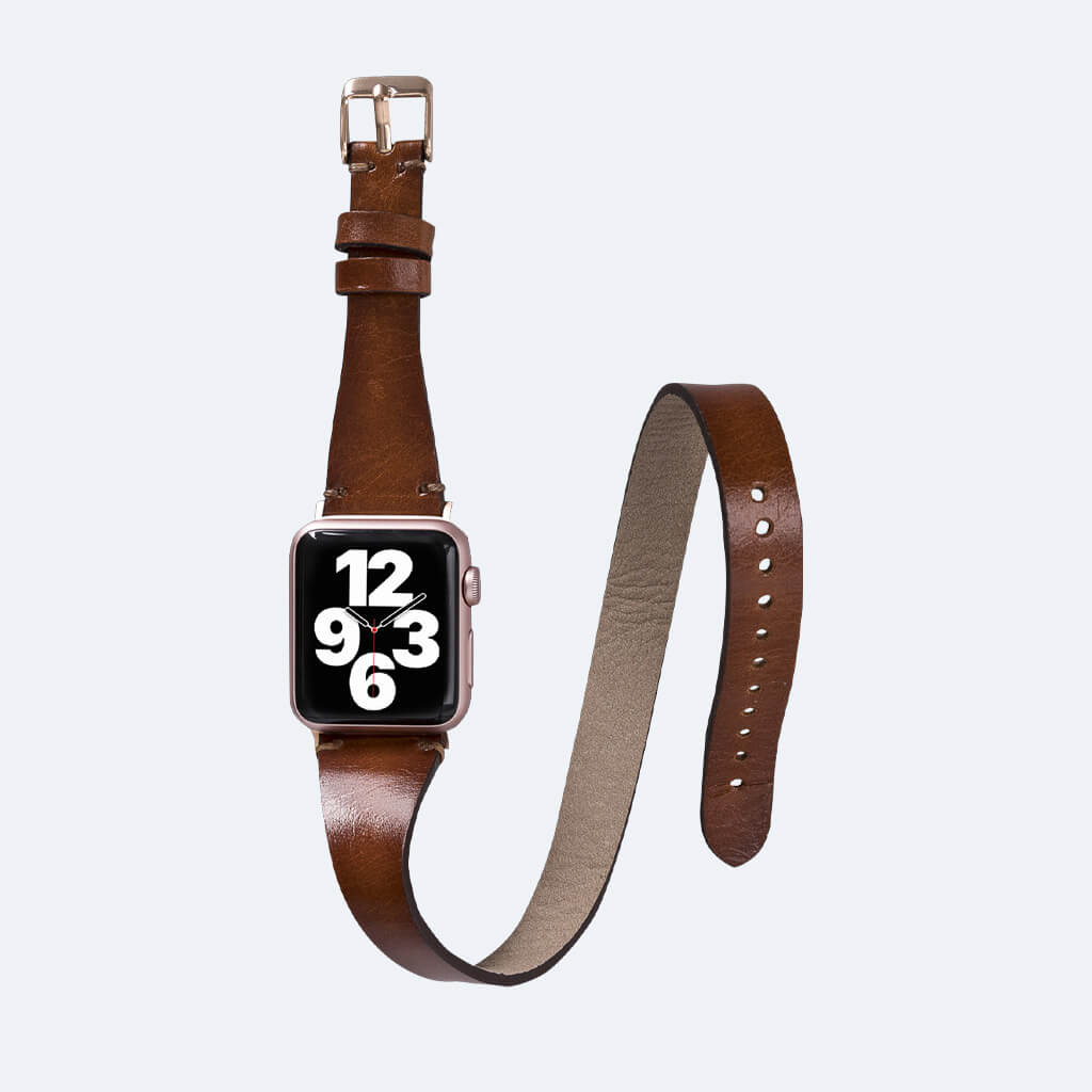 Double Tour Leather Apple Watch Strap | Oxa Leather 35