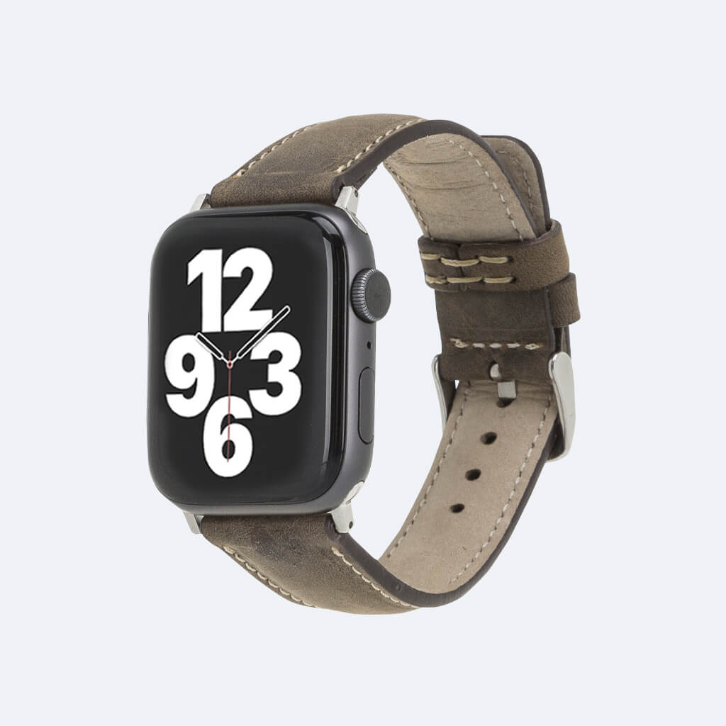 Leather Handmade Apple Watch Band 38/40/41mm 42/44/45/49mm Series 1 2 3 4 5  6 7 8 SE Ultra 20mm and 22mm Samsung Fitbit