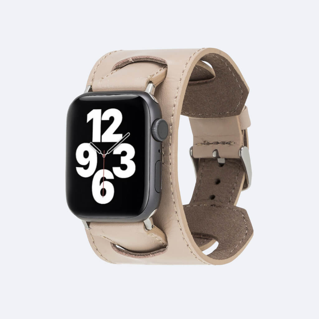 Leather Apple Watch Band in Cuff Style for 44mm / 40mm | Oxa Leather 36