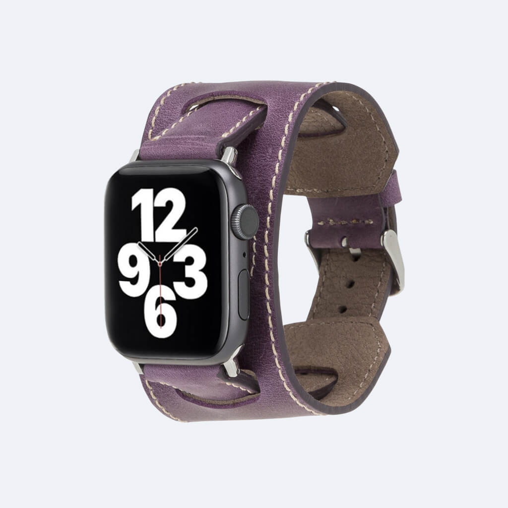 Leather Apple Watch Band in Cuff Style for 44mm / 40mm | Oxa Leather 15