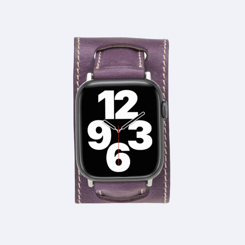 Leather Apple Watch Band in Cuff Style for 44mm / 40mm | Oxa Leather 16