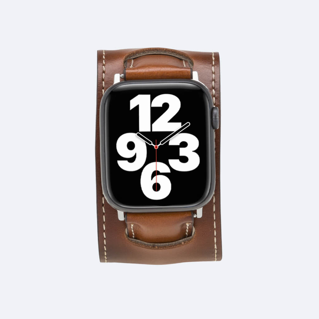 Leather Apple Watch Band in Cuff Style for 44mm / 40mm | Oxa Leather 31