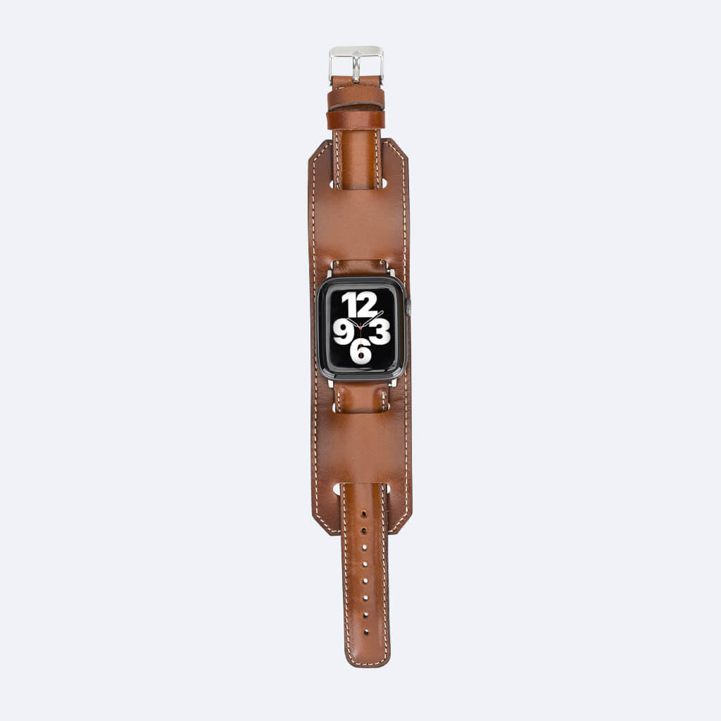 Leather Apple Watch Band in Cuff Style for 44mm / 40mm | Oxa Leather 32