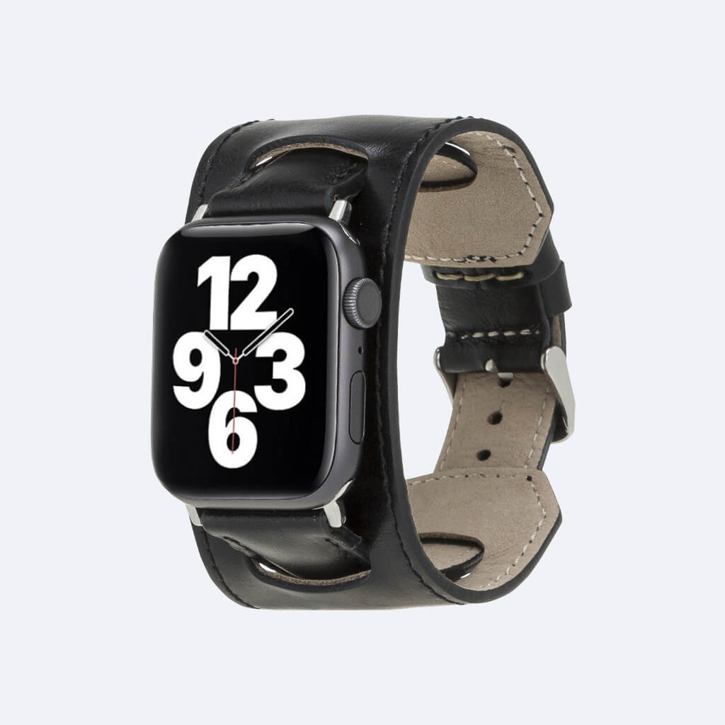 Leather Apple Watch Band in Cuff Style for 44mm / 40mm | Oxa Leather 8