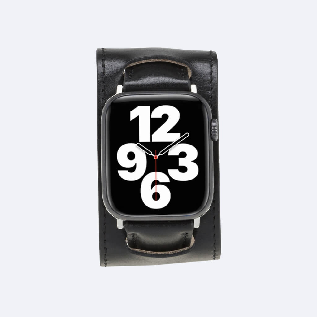 Leather Apple Watch Band in Cuff Style for 44mm / 40mm | Oxa Leather 9