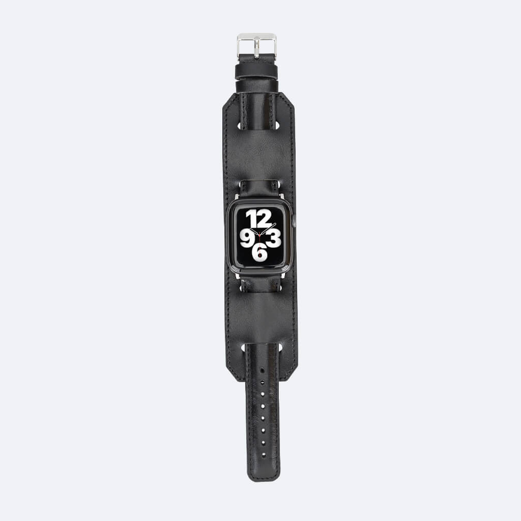 Leather Apple Watch Band in Cuff Style for 44mm / 40mm | Oxa Leather 11