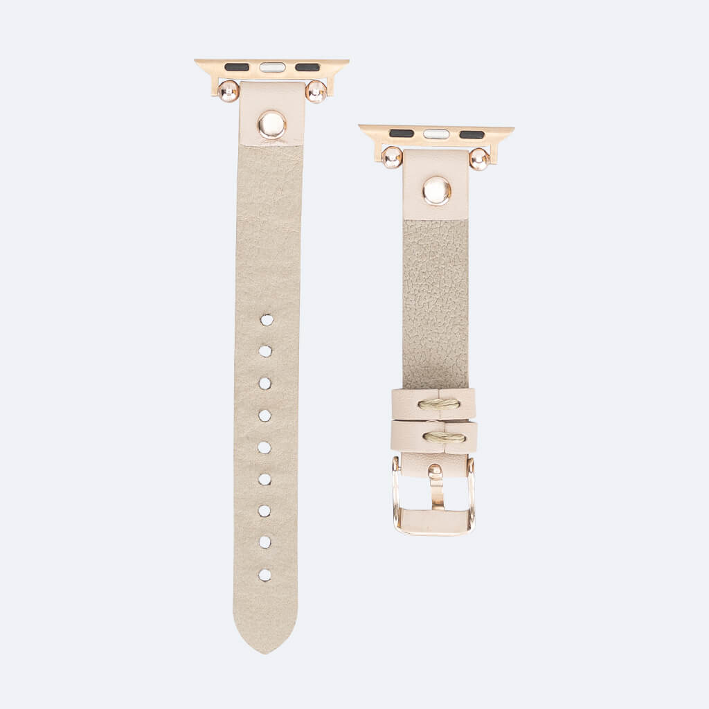 Leather Slim Apple Watch Band for Women | Oxa Leather, Leo / (45 | 44 | 42) mm