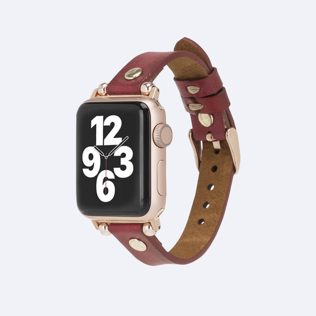 Apple watch 3 deals leather band 42mm