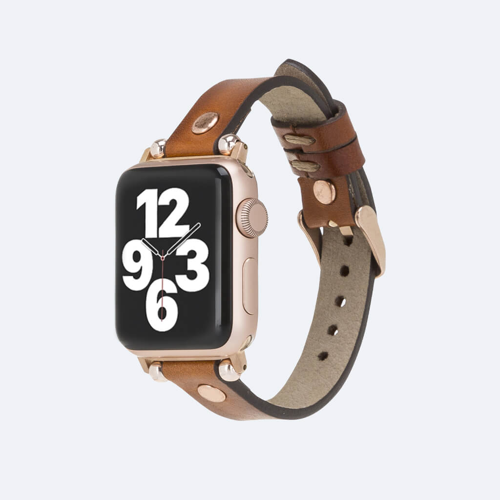 Apple watch 3 outlet leather band 42mm