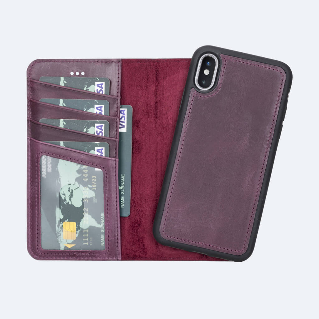 Best Leather Wallet Case for iPhone X / Xs - Oxa 29
