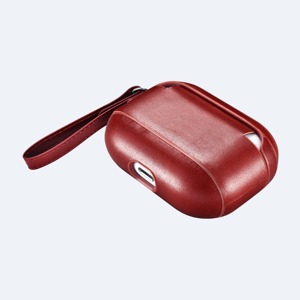 Leather Apple AirPods Pro Case with Strap | Oxa Leather 12