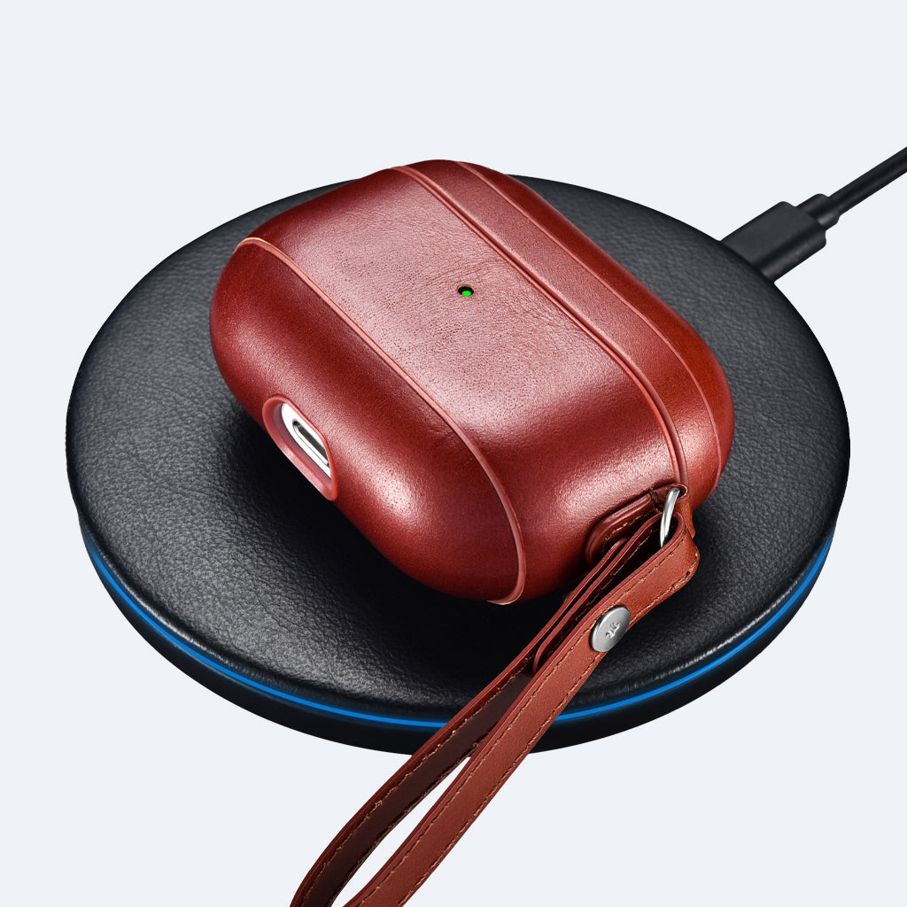 Leather Apple AirPods Pro Case with Strap | Oxa Leather 14