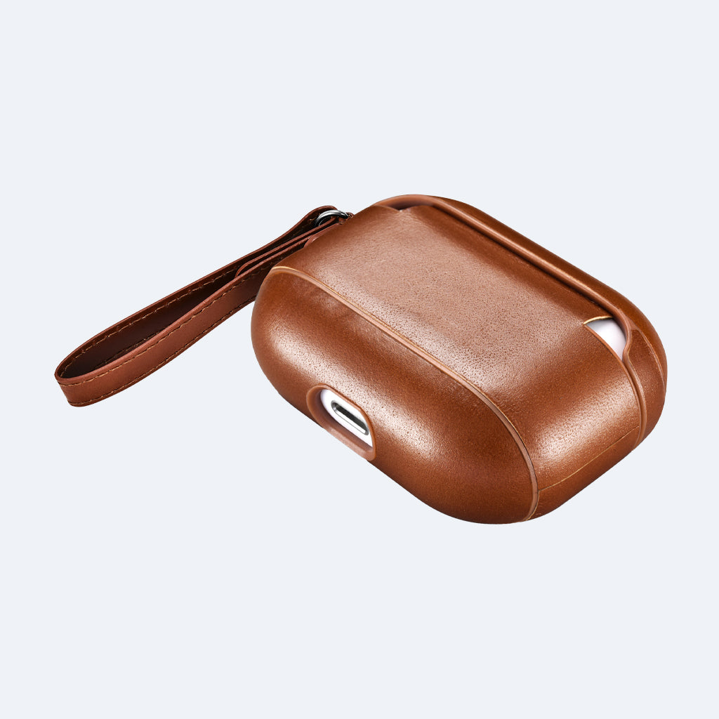 Genuine Leather EarPods Pouch with Strap for Apple Air Pods Pro 2 – Emphes  Lifestyle