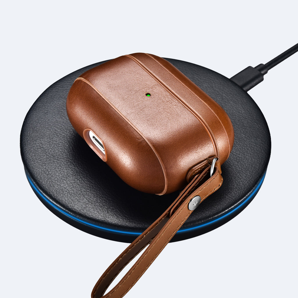 Leather Apple AirPods Pro Case with Strap | Oxa Leather 32