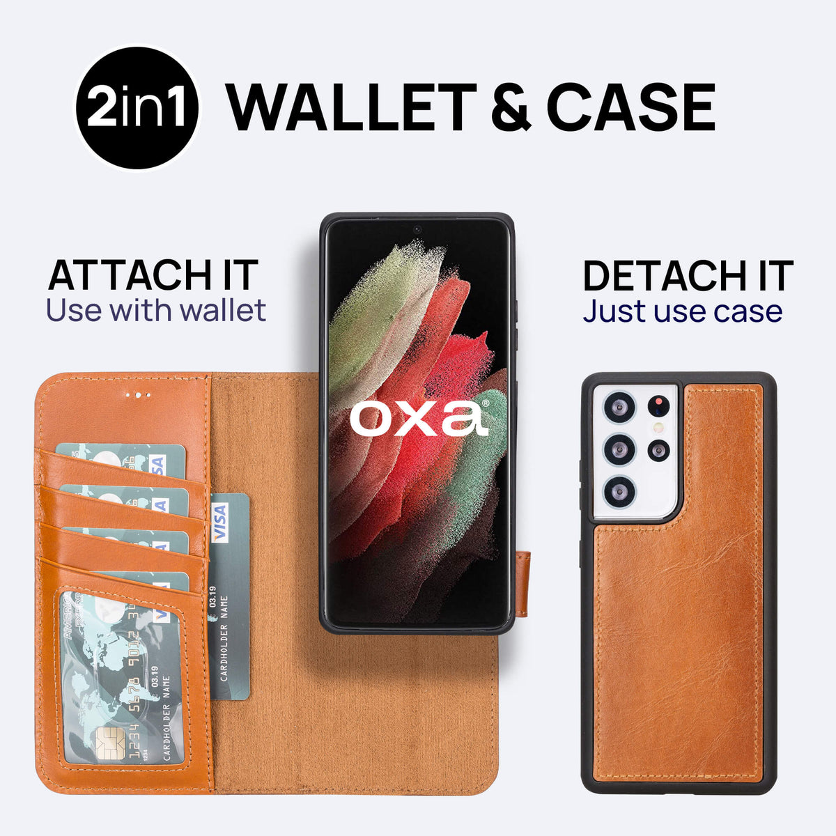Samsung Galaxy S21 Ultra Leather Wallet Case