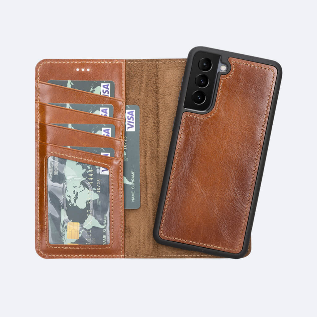Best Leather Wallet Case for Samsung Galaxy S21 - Oxa 15