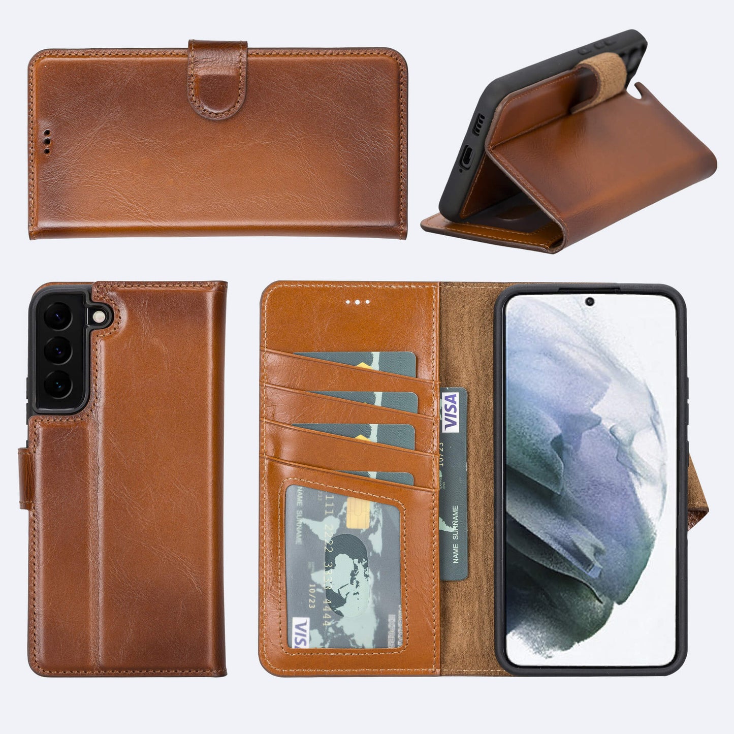 Samsung Galaxy S22 Plus Leather Wallet Case