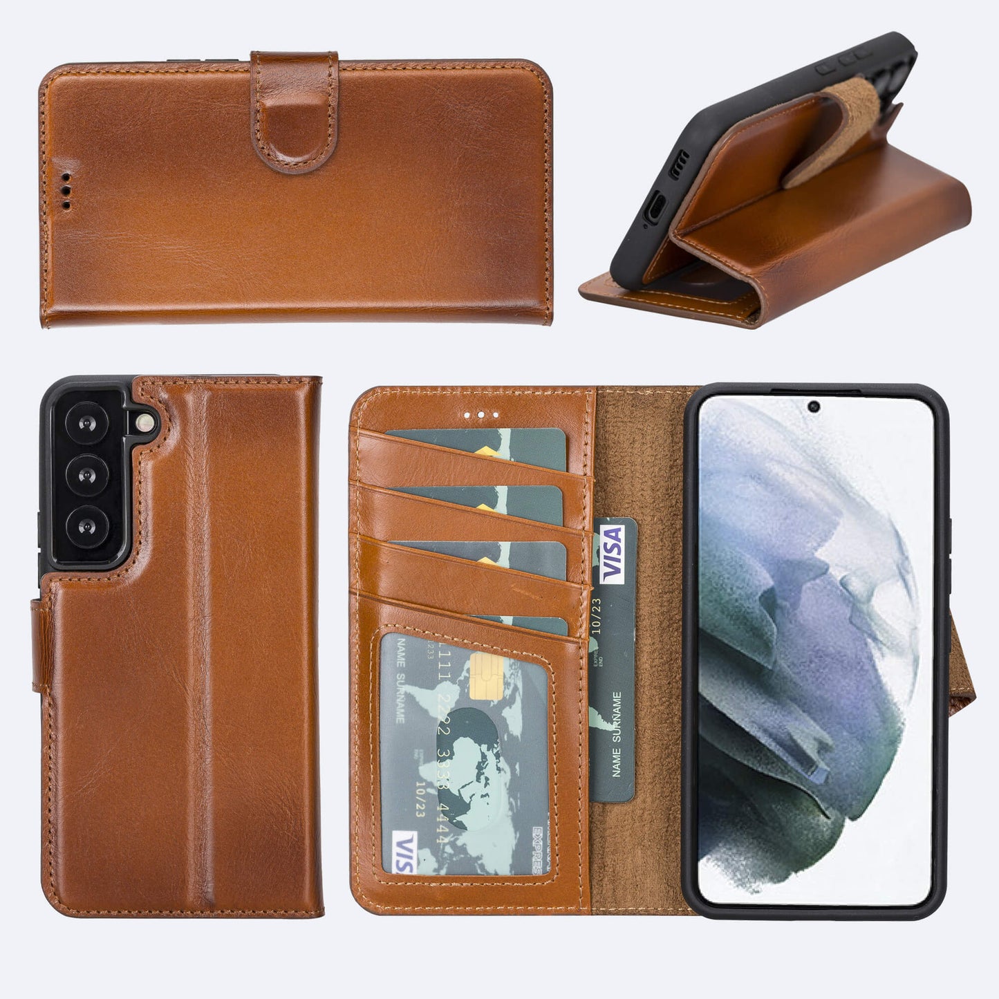 Samsung Galaxy S22 Leather Wallet Case