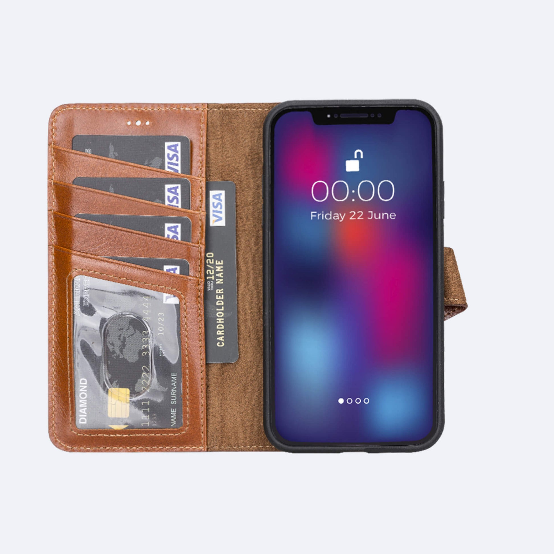 Best Leather Detachable Wallet Case for iPhone 11 - Oxa 2