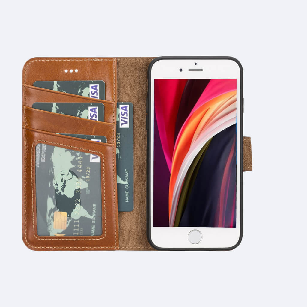 Best Leather Wallet Case for iPhone SE - Oxa 2