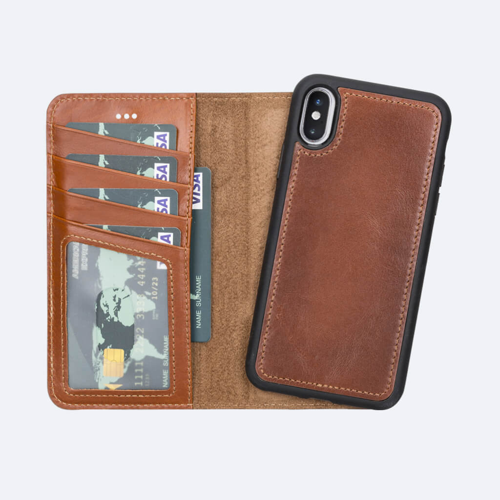 Best Leather Wallet Case for iPhone X / Xs - Oxa 1