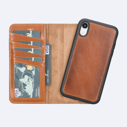 Premium Leather Wallet Case for iPhone XR - Oxa 1
