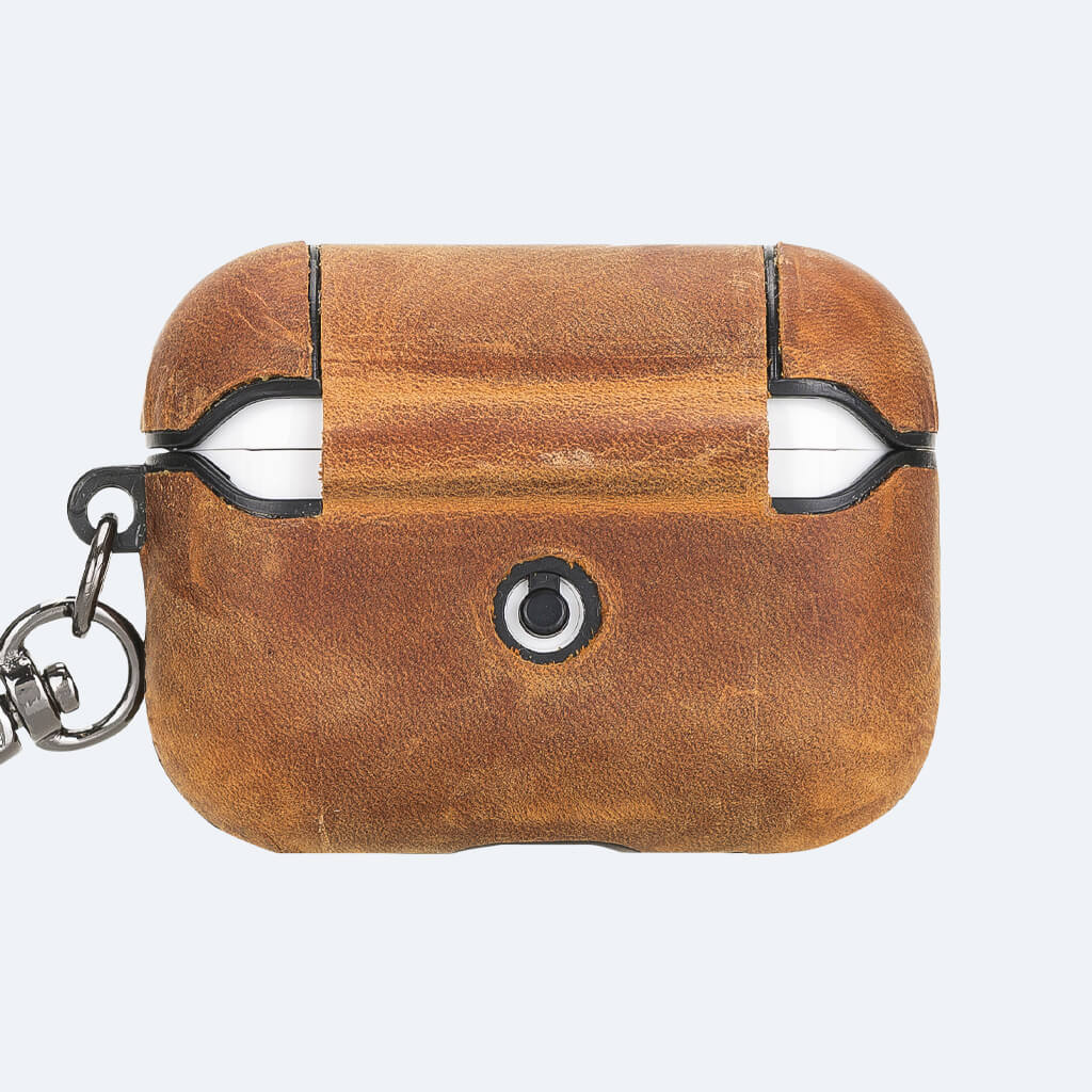 Leather Airpods Pro Case with Hook | Oxa Leather 9